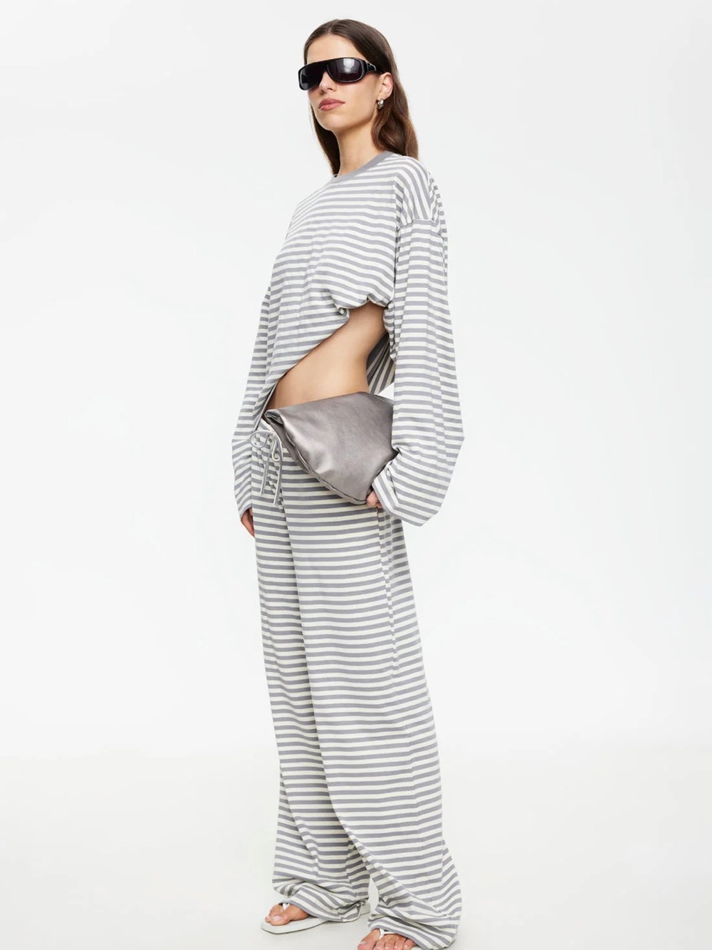 LIONESS | BLOOM PANT | ASH STRIPE | 1K - Picture 2 of 5